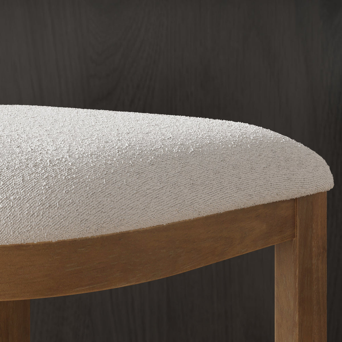 Barrel Wooden Backless Bar Stool Light Brown